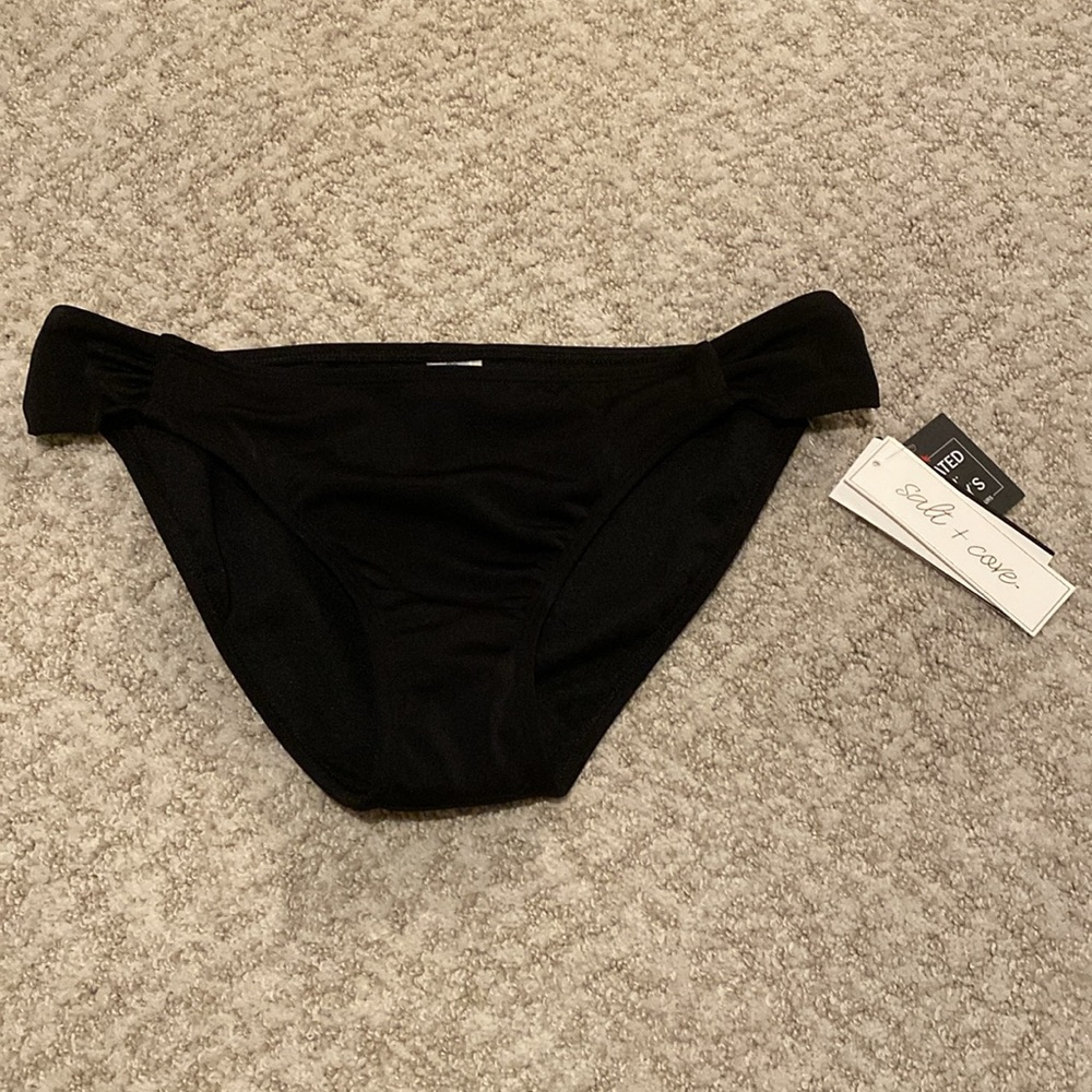 Salt + Cove swim bikini bottom black moderate M